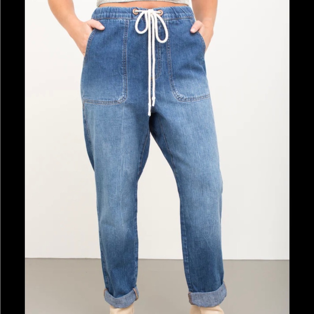 One Teaspoon Blue Boyfriend Jeans